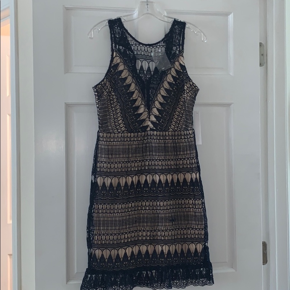Aqua mini dress